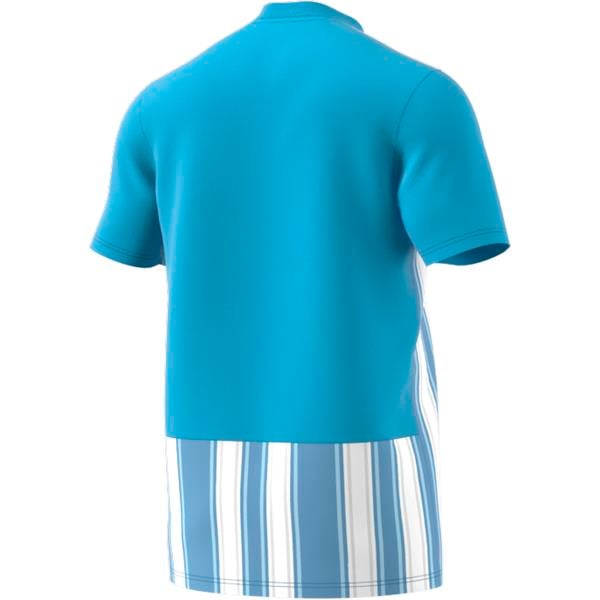 yellow and blue striped football shirt