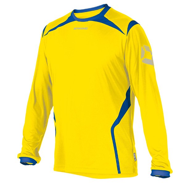 Stanno Torino LS Yellow/Royal Football Shirt