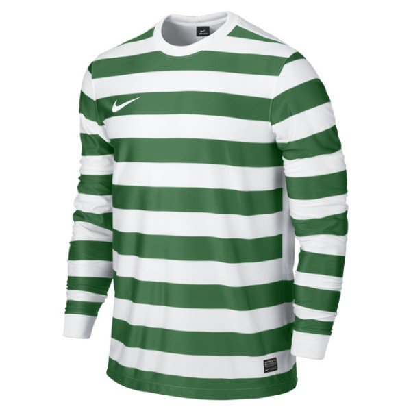 green and white football shirts