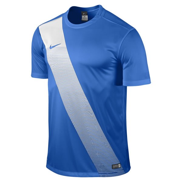 Nike Sash Royal Blue/White Short Sleeve Football Shirt