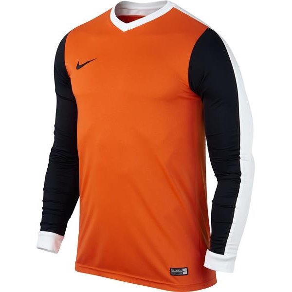 Nike Striker IV LS Football Shirt Safety Orange/Black Youths