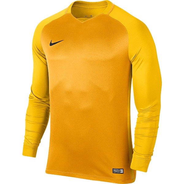 Nike Trophy III LS Football Shirt Uni Gold/Tour Yellow