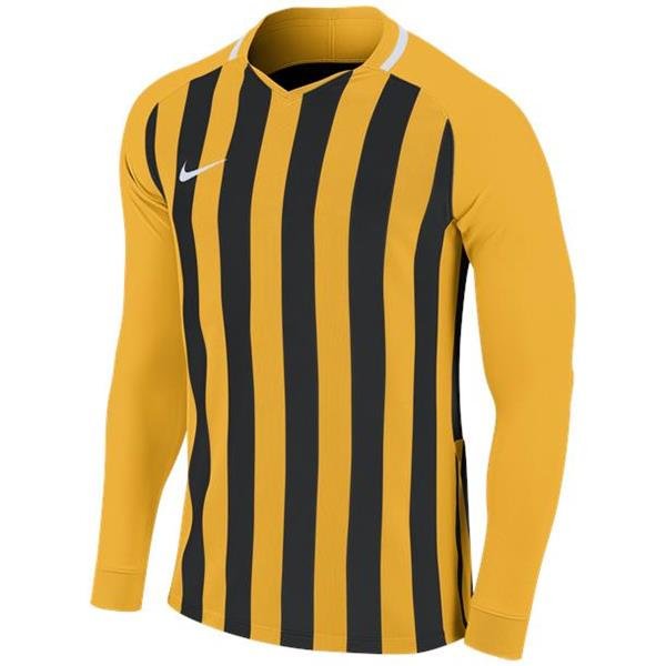 yellow and blue striped football shirt