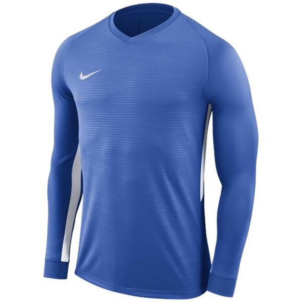 Nike Tiempo Premier LS Football Shirt Royal Blue/White