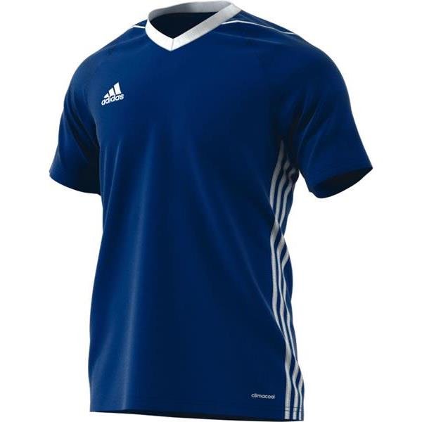 adidas Tiro 17 Bold Blue/White Football Shirt