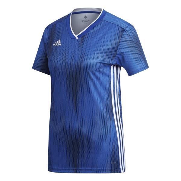 adidas Tiro 19 Womens Bold Blue/White Football Shirt