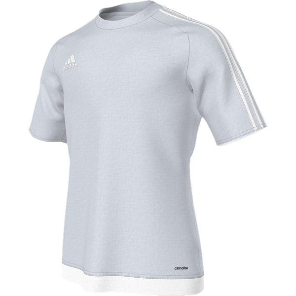 adidas Estro 15 SS Light Grey/White Football Shirt