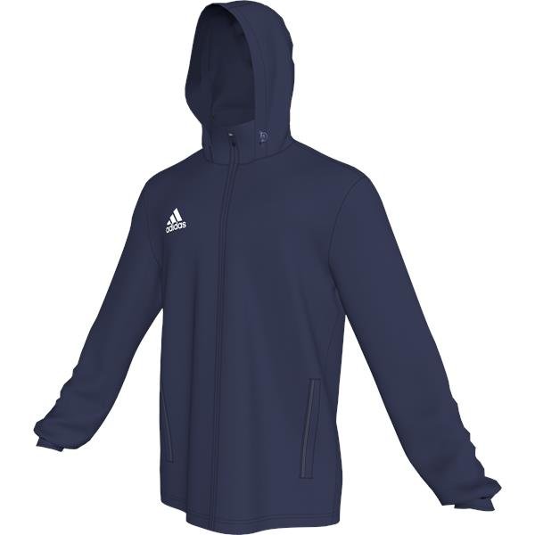 adidas rain jacket blue