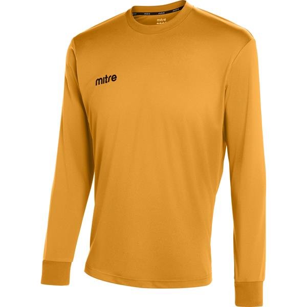 Mitre Camero Long Sleeve Amber Football Shirt