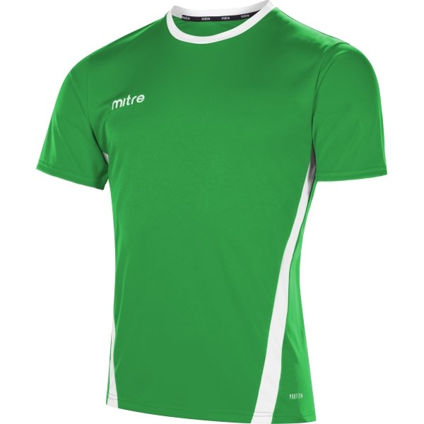 green and white football shirts